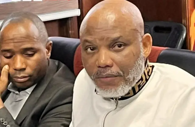 Judge Orders Eviction of Nnamdi Kanu from Court Over Unruly Behaviour