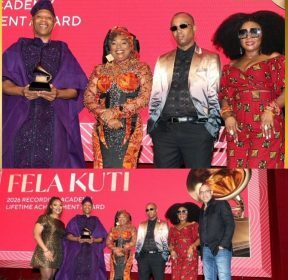 Fela Kuti receives grammy award