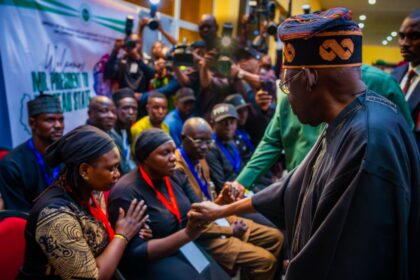 Tinubu meets plateau victims