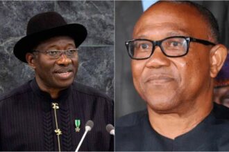 Goodluck Jonathan and Peter Obi