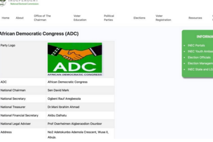 INEC restores David'Mark's led ADC